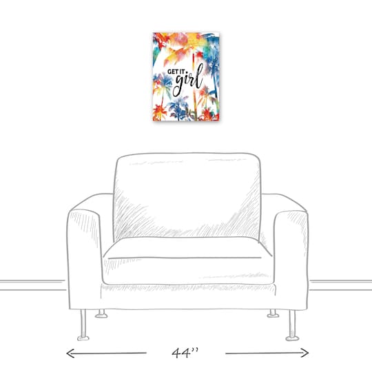 Get It Girl 12" x 16" Canvas Wall Art